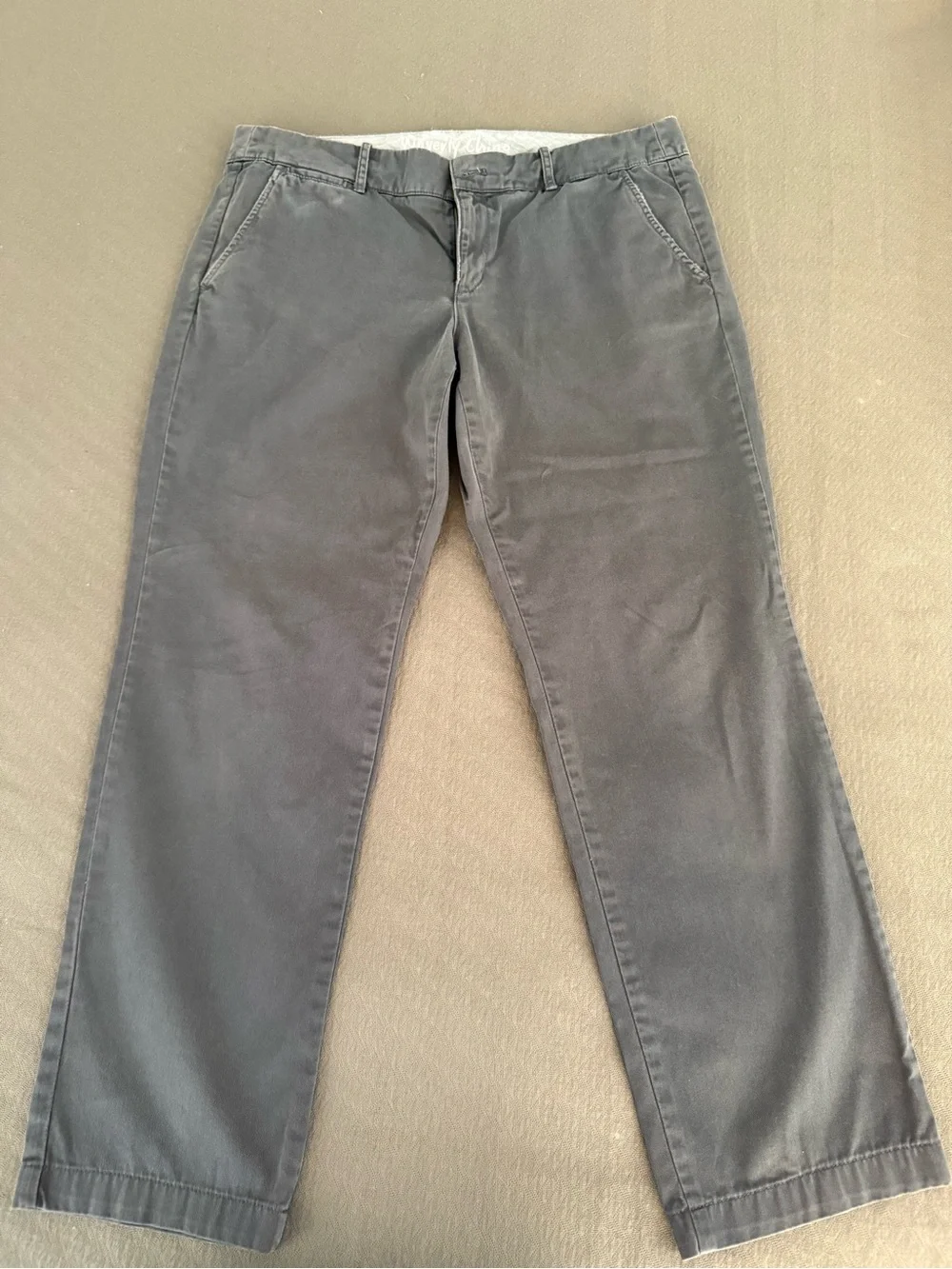 J Crew Waverly Chino City Fit Women’s size 12 gray Good 27” inseam 👀